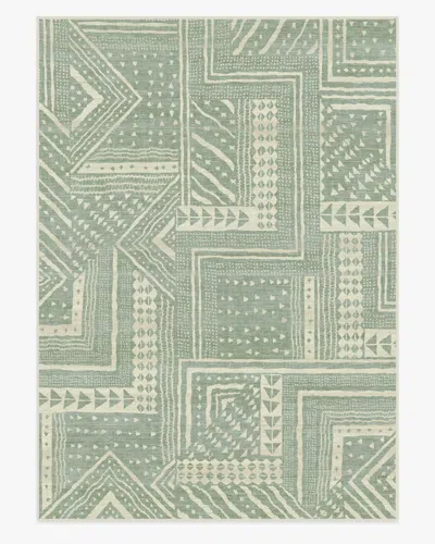 Ruggable Bogolan Sage Flatwoven Rug By Malene Barnett In Multi