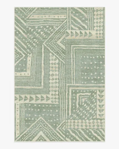Ruggable Bogolan Sage Flatwoven Rug By Malene Barnett In Multi