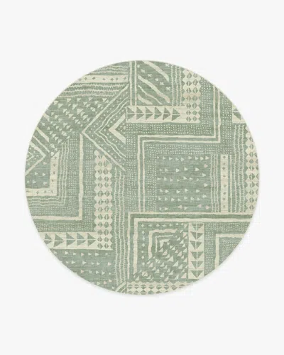 Ruggable Bogolan Sage Flatwoven Rug By Malene Barnett In Multi