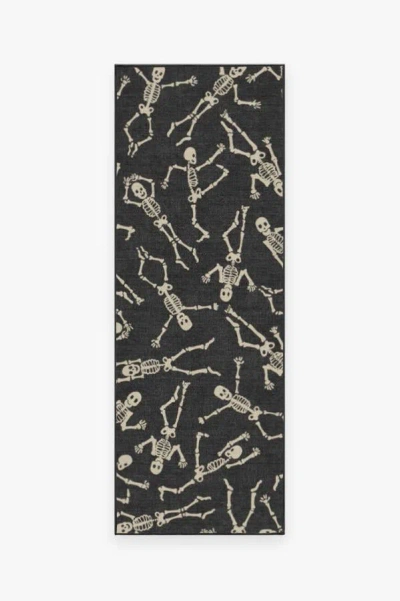 Ruggable Bone Dance Black Flatwoven Rug