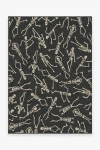 Ruggable Bone Dance Black Flatwoven Rug In Black