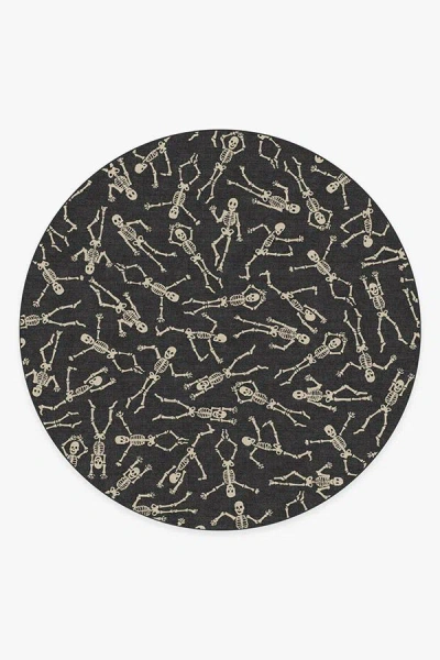 Ruggable Bone Dance Black Flatwoven Rug