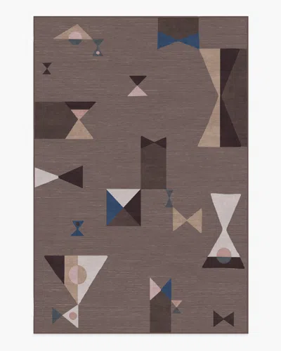 Ruggable Bowtie Brown Flatwoven Rug By Jonathan Adler In Gray