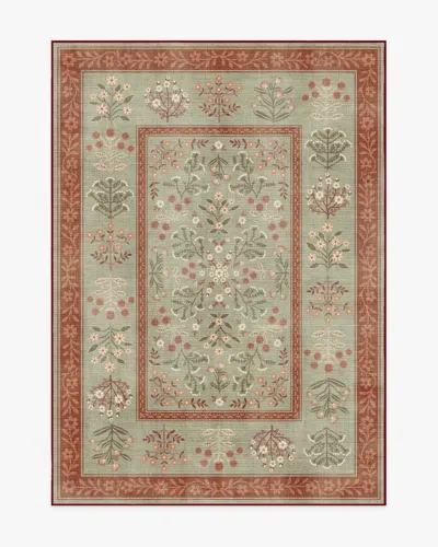 Ruggable Briar Sage & Rust Flatwoven Rug