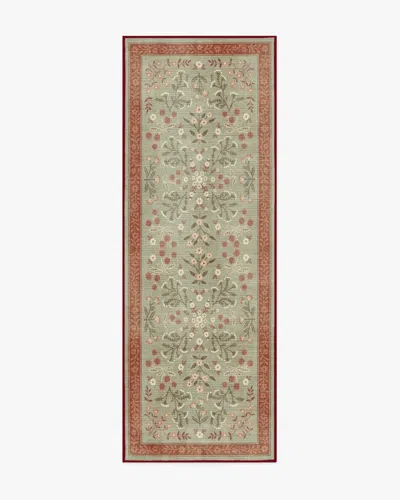 Ruggable Briar Sage & Rust Flatwoven Rug In Brown