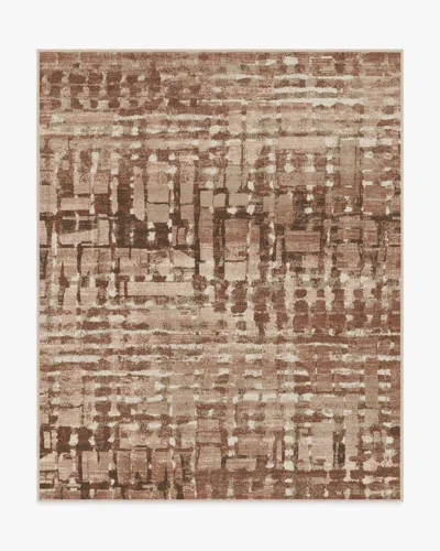 Ruggable Brooklyn Copper Clay Flatwoven Rug By Architectural Digest In Brown