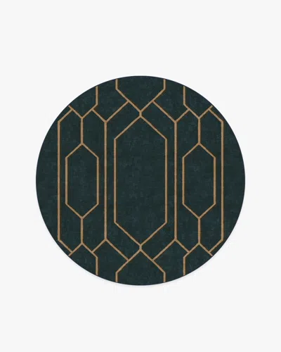 Ruggable Bryant Marine Blue & Gold Flatwoven Rug By The Hiltons In Multi