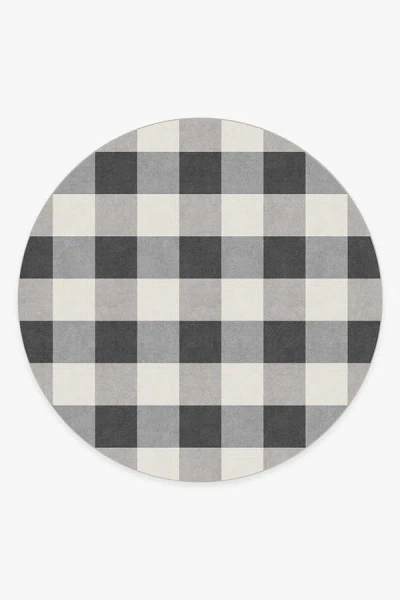 Ruggable Buffalo Plaid Black & White Flatwoven Rug