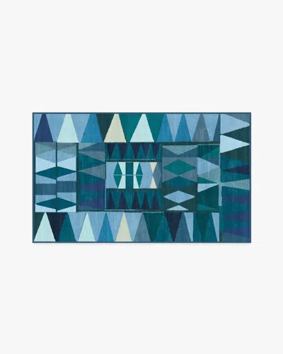 Ruggable Cadra Blue Teal Flatwoven Rug By Jungalow