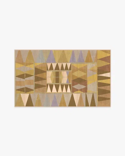 Ruggable Cadra Ochre Flatwoven Rug By Jungalow In Brown