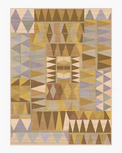 Ruggable Cadra Ochre Flatwoven Rug By Jungalow In Brown