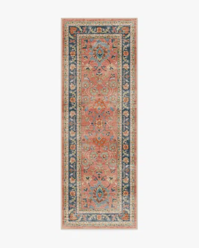 Ruggable Calabria Coral Multicolor Flatwoven Rug In Orange