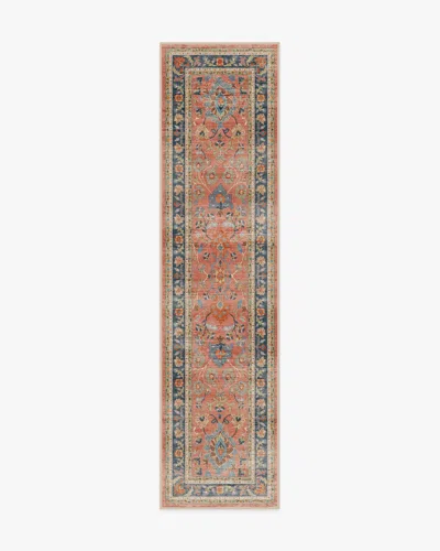 Ruggable Calabria Coral Multicolor Flatwoven Rug In Orange