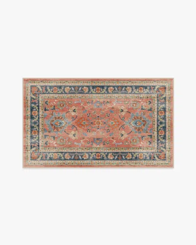 Ruggable Calabria Coral Multicolor Flatwoven Rug In Orange