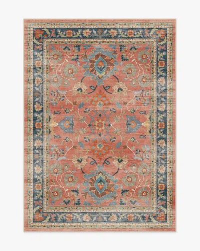 Ruggable Calabria Coral Multicolor Flatwoven Rug In Orange