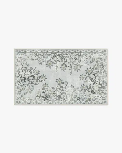 Ruggable Calla Stone Grey Flatwoven Rug In Blue