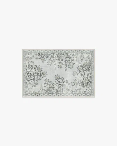 Ruggable Calla Stone Grey Flatwoven Rug In Blue