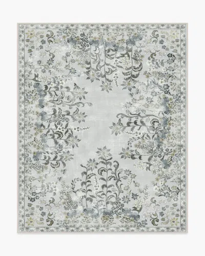 Ruggable Calla Stone Grey Flatwoven Rug In Blue