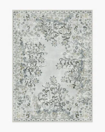 Ruggable Calla Stone Grey Flatwoven Rug In Blue