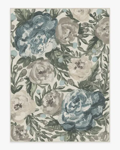 Ruggable Camellia Jade Flatwoven Rug In Green