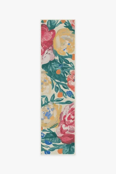 Ruggable Camellia Multicolor Outdoor Rug In Blue
