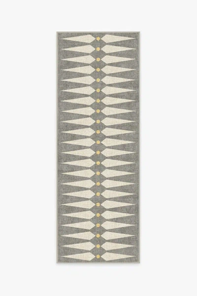 Ruggable Carnaby Shadow Del Sol Flatwoven Rug By Jonathan Adler In Gray