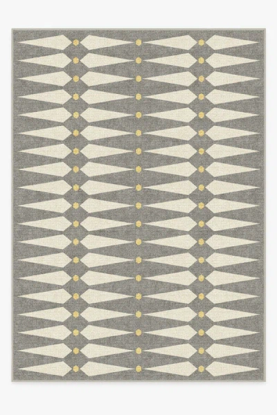 Ruggable Carnaby Shadow Del Sol Flatwoven Rug By Jonathan Adler In Gray