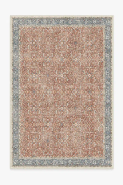 Ruggable Celestine Coral Flatwoven Rug In Orange