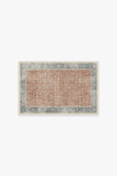 Ruggable Celestine Coral Flatwoven Rug In Orange