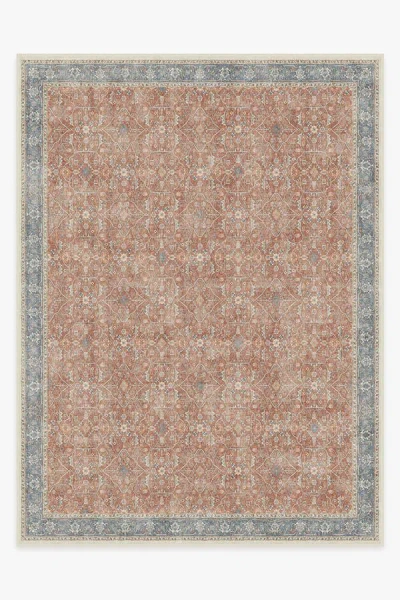 Ruggable Celestine Coral Flatwoven Rug In Orange
