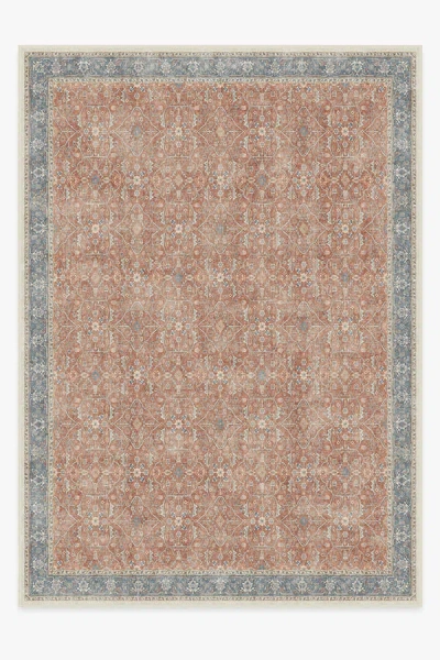 Ruggable Celestine Coral Flatwoven Rug In Brown