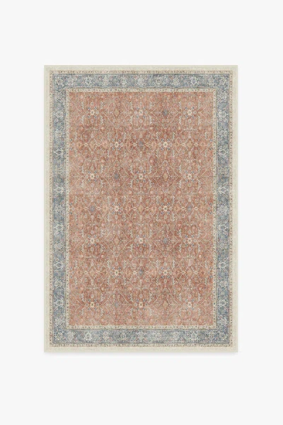 Ruggable Celestine Coral Flatwoven Rug In Brown