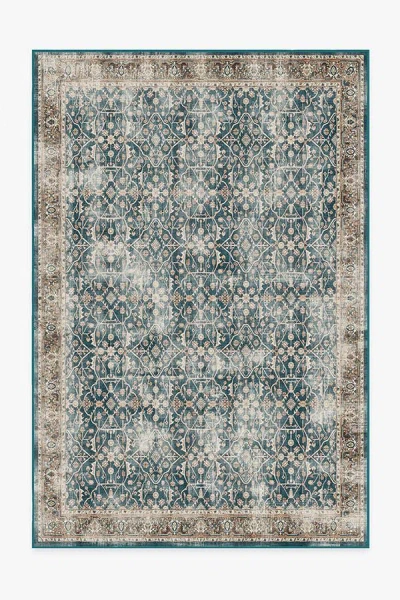 Ruggable Celestine Teal Blue Flatwoven Rug