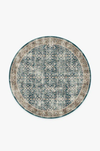 Ruggable Celestine Teal Blue Flatwoven Rug In Multi