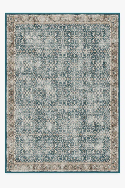 Ruggable Celestine Teal Blue Flatwoven Rug
