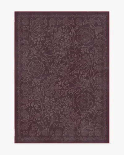 Ruggable Chamomile Burgundy Flatwoven Rug By Morris & Co.