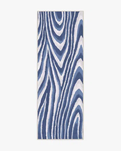 Ruggable Chifa Wood Blue & Cream Flatwoven Rug By Humberto Leon