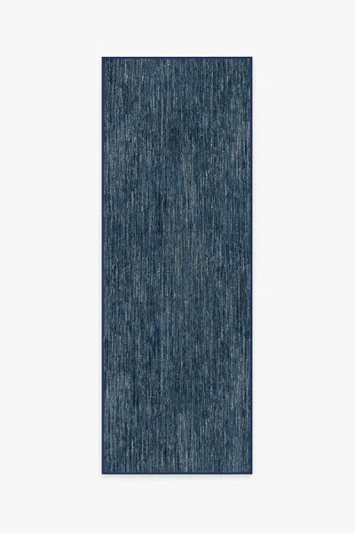 Ruggable Chunky Solid Blue Outdoor Rug