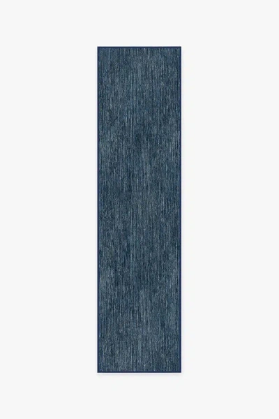 Ruggable Chunky Solid Blue Outdoor Rug