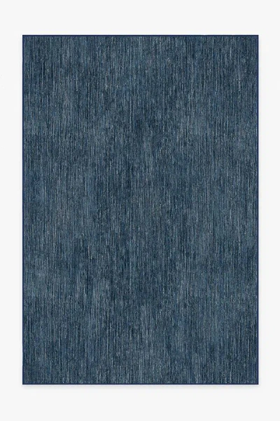 Ruggable Chunky Solid Blue Outdoor Rug