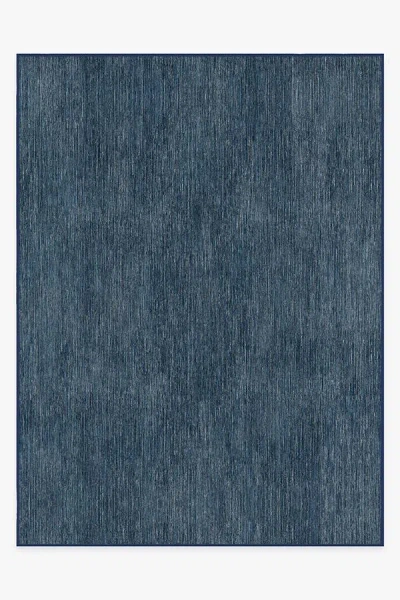 Ruggable Chunky Solid Blue Outdoor Rug