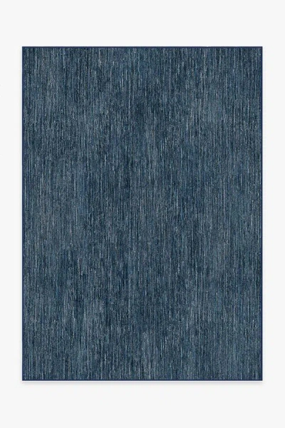 Ruggable Chunky Solid Blue Outdoor Rug