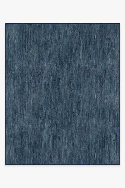 Ruggable Chunky Solid Blue Outdoor Rug