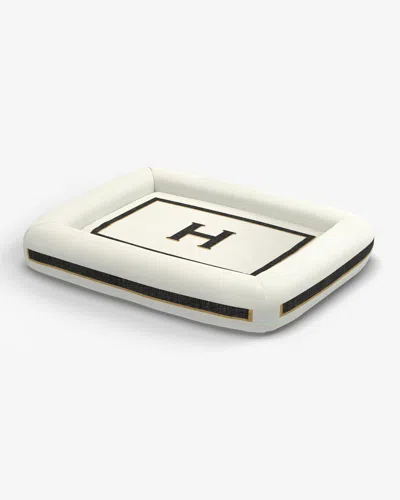Ruggable Classic Monogram Ivory Woven Pet Bed, Large By Jonathan Adler In White
