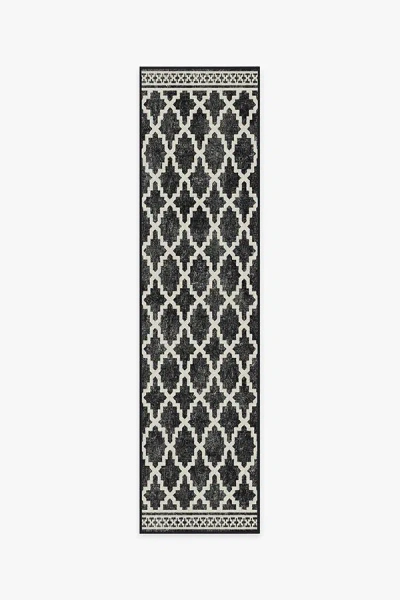 Ruggable Cleo Trellis Black Outdoor Rug