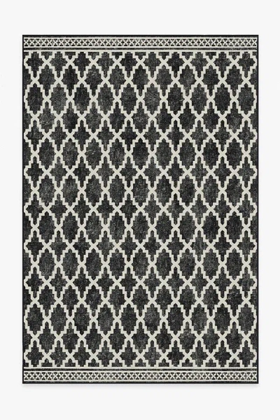Ruggable Cleo Trellis Black Outdoor Rug