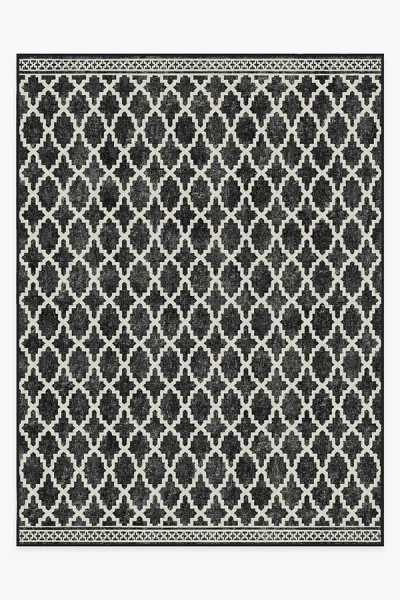 Ruggable Cleo Trellis Black Outdoor Rug