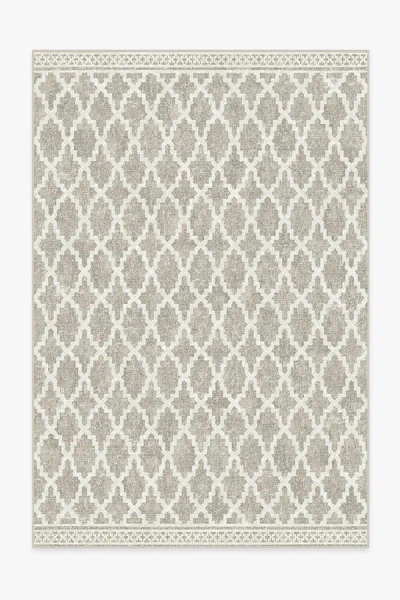 Ruggable Cleo Trellis Natural Outdoor Rug In Gray
