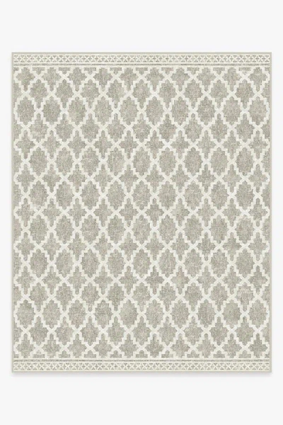 Ruggable Cleo Trellis Natural Outdoor Rug In Gray