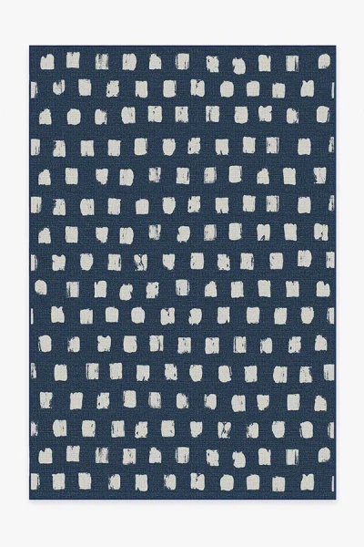 Ruggable Cobblestone Navy Outdoor Rug In Blue